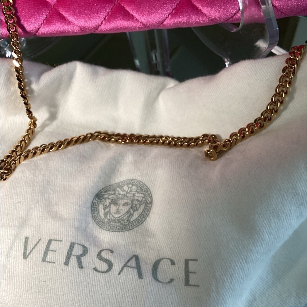 Versace La Medusa Velvet Pink💞NWT PURSE - Picture 6 of 17